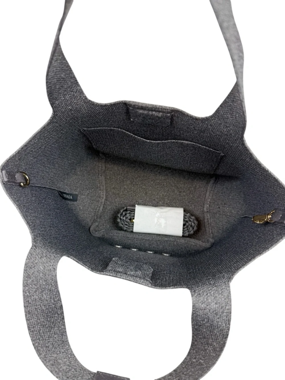 NEW Vivaia The Mini Tote Anita Rich Grey Silver British Cat Shoulder Bag